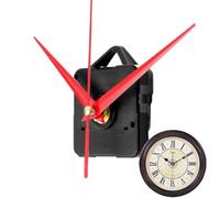 Mouvement de l'horloge silencieuse, mouvement de l'horloge murale - Remplacement de mouvement horloge | Kit de moteur d'horloge de pièces de réparation de mécanisme à axe long de rechange pour R