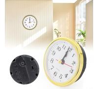 Mouvement de rechange pour horloge avec mécanisme à quartz silencieux et chiffres arabes pour bricolage ou réparation d'horloge, s'adapte aux diamètres de 65 mm à 110 mm (65 mm)