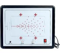 Mouvement des particules chargées dans un simulateur de champ électrique - Démonstrateur d'expériences électriques physique visuelle for les travaux pratiques en classe