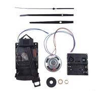 Mouvement d'horloge à pendule avec carillon musical, mécanisme à quartz pour réparation d'horloge, longueur de tige de 17 mm, carillon horaire, noir