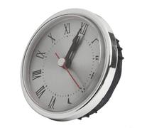 Mouvement d'horloge à quartz de 65 mm avec chiffres romains pour loisirs créatifs et remplacement d'horloge murale, mécanisme en aluminium doré ou argenté (argenté)