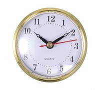 Mouvement d'horloge à quartz de rechange avec chiffres arabes et romains pour une utilisation à faire soi-même, convient pour trou de 80 mm de diamètre, joint en caoutchouc pour plus de stabilité