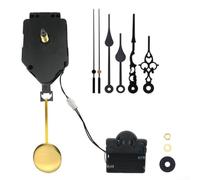 Mouvement d'horloge à quartz de rechange pour horloges murales avec boîte à musique carillon Pendule DIY Kit de réparation avec plusieurs aiguilles et fixations