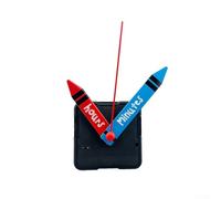 Mouvement d'horloge à quartz silencieux avec crochet pour réparation et remplacement d'horloge murale, longueur de la tige de 18 mm et longueur de filetage de 11 mm, compatible avec horloge de 5 à 8