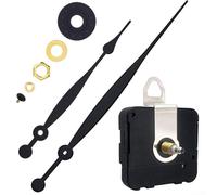 Mouvement d'horloge murale à couple élevé pour réparation et remplacement à faire soi-même - Mécanisme à quartz silencieux précis pour horloges en bois ou en métal - Longueur de tige : 17 mm/20 mm/23