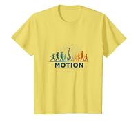 Mouvement : évolution du Mouvement Humain Fitness Art T-Shirt, Enfant, Citron, 4 Ans