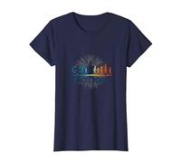 Mouvement : évolution du Mouvement Humain Fitness Art T-Shirt, Femme, Bleu Marine, XXL