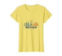 Mouvement : évolution du Mouvement Humain Fitness Art T-Shirt, Femme, Citron, XS