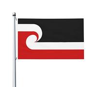 Mouvement Pour La Souveraineté Maori De Tino Rangatiratanga Drapeaux Décoratifs D'Extérieur 90X150Cm Résistant Aux Intempéries Drapeaux De Maison Personnalisée Bannière Pour Jardin Dortoirs