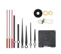 Mouvement radio-commandé silencieux pour réparation d'horloge murale, mécanisme automatique DCF, structure durable de 14 mm avec 3 ensembles d'aiguilles d'horloge en métal (A)