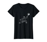 Mouvements de Tai Chi T-Shirt Graphique avec Valeur, Femme, Noir, S