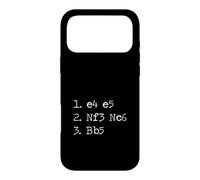 Mouvements d'échecs e4 e5 Nf3 Nc6 Bb5 Coque pour iPhone 17 Pro Max