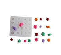 Moux D'oreille Moules Forme Géométrique Perles Moules Petits Moules Pendentif En Silicone Adapté Perles Bijoux Faisant