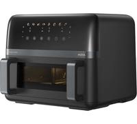 Mova AeroChef FD20 Pro, double zone de cuisson de 9 L, SyncFinish, cuisson rapide à 2700 W, températures entre 40 et 230C, circulation d'air chaud, intérieur en métal, Black