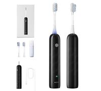 MOVA Fresh Sweep Drive, Brosse à Dents Électrique, Finition Noire | Brosse à Dents Électrique Rechargeable pour Adultes, Recharge de Type C, Capteur de Pression Intuitif, 30 Jours d'Autonomie