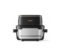 Friteuse à air chaud MOVA Aeroglass AF20 Pro avec intérieur transparent tout en verre, capacité double de 4 L + 2,5 L, bol en verre prêt à servir, moteur sans balais, contrôle délicat de 40 ℃ à 210 ℃