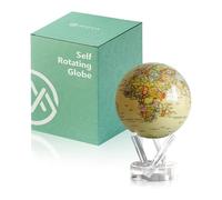 MOVA Globe auto-rotatif, Carte politique antique jaune Classic (4.5")