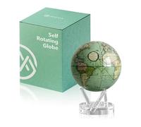 MOVA Globe auto-rotatif, Cassini antique vert Signature (6") | globe rotatif solaire, sans piles ni câbles, cadeau pour passionnés de géographie, display cinétique premium, déco de bureau