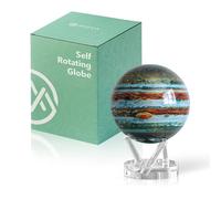 MOVA Globe auto-rotatif, Jupiter Signature (6") | globe rotatif solaire, sans piles ni câbles, cadeau pour passionnés d'astronomie, display cinétique premium, déco espace