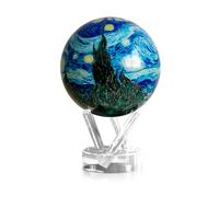 MOVA Globe auto-rotatif, Nuit étoilée de Van Gogh Classic (4.5") | globe rotatif solaire, sans piles ni câbles, cadeau pour amateurs d'art, display cinétique premium, déco de bureau