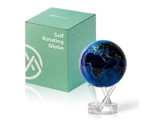 MOVA Globe auto-rotatif, Terre de nuit Classic (4.5") | globe rotatif solaire, sans piles ni câbles, cadeau pour passionnés de géographie, display cinétique premium, déco de bureau