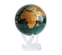 MOVA Globe Carte du Monde Vert et Or 4,5"" avec Base, rotatif à énergie solaire, décoration, éducation, cadeau unique