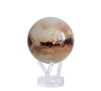 MOVA Globe Série Espace extra-atmosphérique Pluton 4,5"avec base, globe rotatif à énergie solaire, cadeau unique et décoration de maison ou de bureau pour hommes, femmes, enfants