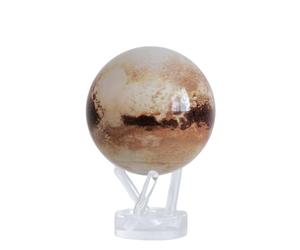 MOVA Globe Série Espace extra-atmosphérique Pluton 4,5"avec base, globe rotatif à énergie solaire, cadeau unique et décoration de maison ou de bureau pour hommes, femmes, enfants