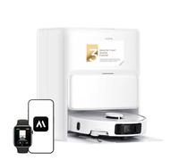 MOVA Robot aspirateur P50 Ultra avec serpillère Flexible, Puissance d'aspiration 19 000 Pa, Nettoyage des Coins aux Bords, Nettoyage Automatique de la serpillère et de la Plaque de Lavage à 75 °C,