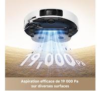 MOVA P50 Ultra - Robot Aspirateur Laveur avec Station - 19 000 Pa - Nettoyage des coins aux bords