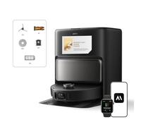 Mova V50 Ultra Complete Robot aspirateur et Laveur à vidage Automatique avec Aspiration de 24000 Pa,Lavage Thermique des sols avec système DuoSolution, Navigation FlexScope et système StepMaster Noir