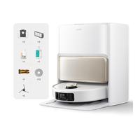 MOVA V50 Ultra Complete Robot Aspirateur Laveur, Puissance 24 000 Pa, Navigation Relevable, Balayage Eau Chaude DuoSolution, Blanc