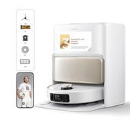MOVA V50 Ultra Robot Aspirateur, Blanc | Aspiration 24 000 Pa, Lavage Thermique avec Système DuoSolution, Navigation FlexScope et Système StepMaster
