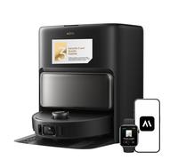 Mova V50 Ultra Complete Robot aspirateur et laveur à vidage automatique avec aspiration de 24000 Pa,lavage thermique des sols avec système DuoSolution, navigation FlexiRise et système StepMastera noir