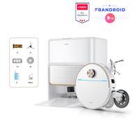 MOVA Robot aspirateur laveur V70 Ultra Complete — 40 000 Pa, 140 min, 300 ml, Blanc