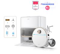 Mova V70 Ultra Complete X Robot aspirateur Laveur, Double Extension MaxiReachX (Brosse + serpillière), 40000 Pa, 15 N & 300 TR/Min, franchissement 9 cm, bac à poussière EcoCyclone