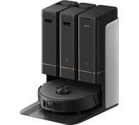 MOVA Z50 Ultra Aspirateur robot avec station de base, rouleau brosse extensible en forme de D, puissance d'aspiration 19000 Pa,nettoyage intelligent avec IA, noir