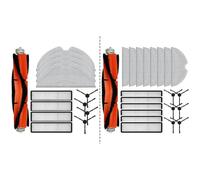 Mova Z500 L600 Kit de pièces de rechange pour aspirateur robot avec brosse latérale principale, filtre et serpillère (B)