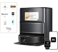 MOVA Z60 Ultra - Robot aspirateur laveur 28000 Pa, nettoyage 80 °C, détection déjections, collecte auto complète, idéal familles avec animaux