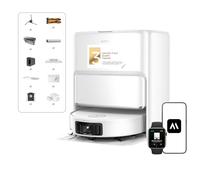 Mova Z60 Ultra Roller Standalone Aspirateur Robot Aspiration 26 000 Pa, Lavage HydroForce, Technologie MaxiReach, Radar FlexScope, AutoShield Tech, Triple mécanisme Anti Noeuds, Station Tout-en-Un