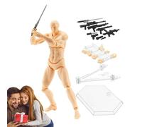 Movable Joint Action Figurines - Stop Motion Model Kit, de pose réglable, Human Mannequin, Creative Art Sculpture, Mini Figurine Collectible | Perfect For Drawing Photography Animation