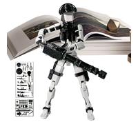 Movable Joint Ornement Mécanical Art Figure, Multi Jointed Action Toy | Craft Flexible Assembly Craft for Desk Display Creative Play, Stress Relief, Adulte, Teens and Kids Desktop Decoration