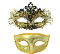 MOVAWAKY Carnaval Accessoire, Masque De Femmes VéNitiennes DéGuisement Carnaval Masque De Adulte Homme à DéCorer DéGuisement Femme Adulte Pour Halloween, Bal Masqué