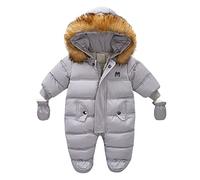 MOVAWAKY Combinaison De Neige BéBé Enfant,ÉPais Pied Barboteuse Avant S'Enclenche Polaire à GlissièRe pour GarçOns Et Filles Manteau Hiver Fille Epais Combinaison Pilote Polaires | |