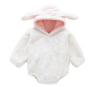 MOVAWAKY Costume Lapin Bebe, Deguisement Pâque Halloween 0-24 Mois Déguisement bébé Costume Pâque Bébé Fille Jumpsuit de Lapin Mignon Ensemble de Pyjamas Printemps