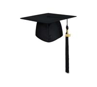 MOVAWAKY Graduation Cap,Chapeau Remise De Diplome 2025 Chapeau Doctorat Bachelor Hat DiplôMe Noir Toque éTudiant Unisexe Ensemble avec Gland |