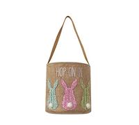 MOVAWAKY Sac De Chasse Aux œUfs De PâQues avec PoignéEs,Sac Cadeaux PâQues Sacs Cadeaux pour PâQues Panier De Lapin Paques Peluche Seau pour Enfants | Cadeaux, œUfs Et Bonbons