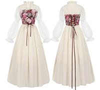 MOVAWAKY Tenue Bavaroise Femme,Oktoberfest Costume Femme Tenue Oktoberfest Femme Robe Oktoberfest Femme Grande Taille DéGuisement Halloween Femme Sexy | Robe Halloween Femme Grande Taille