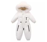 MOVAWAKY Vêtements de Ski Fille Chaude, Combinaison de Ski Enfants Garçons Fille VêTements Combinaison 3 Ans Doudoune à Capuche Zippé Imperméable GarçOn 5-10 Ans