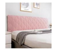 MOVDARL Couvre-tête matelassé super doux et lisse en velours épais pour tête de lit de couleur unie (rose, 150 x 70 cm)